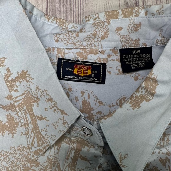 Women’s Deadstock‎ Route 66 Vintage Western Button down Blouse - Picture 6 of 7